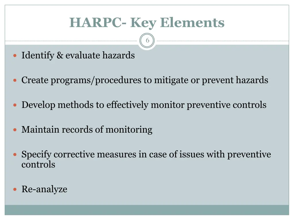 harpc key elements