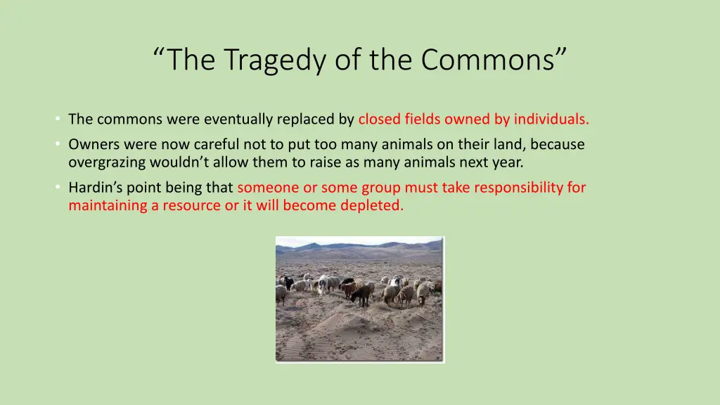 the tragedy of the commons 2