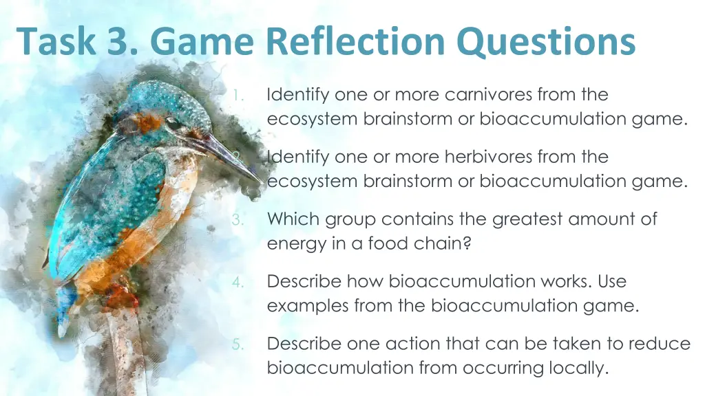 task 3 game reflection questions