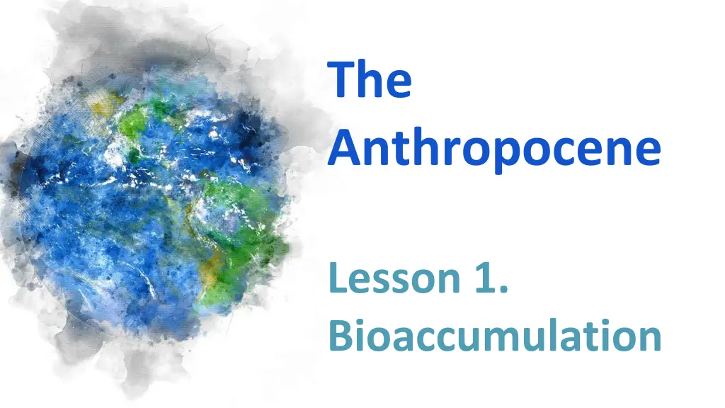 the anthropocene