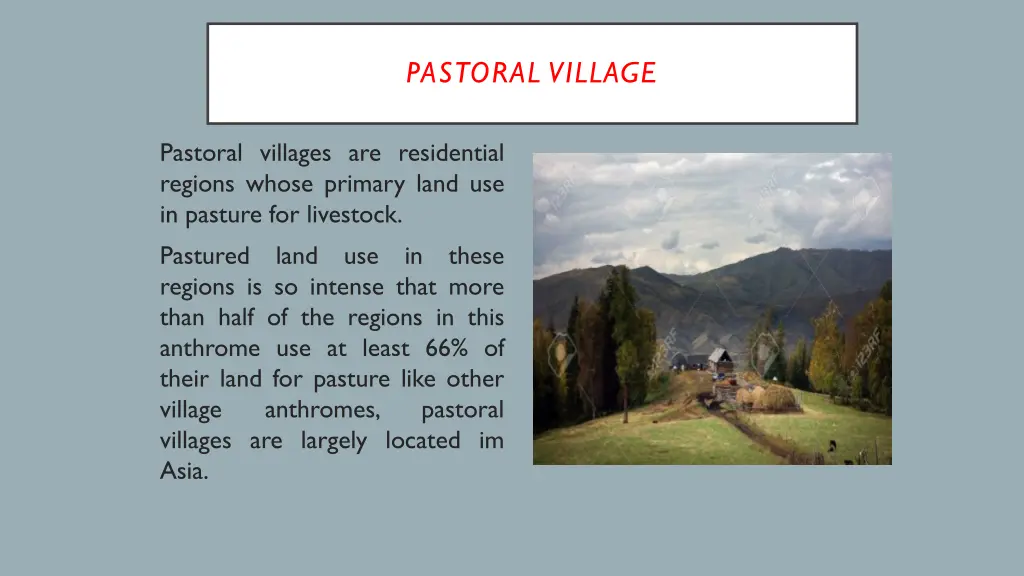 pastoral village