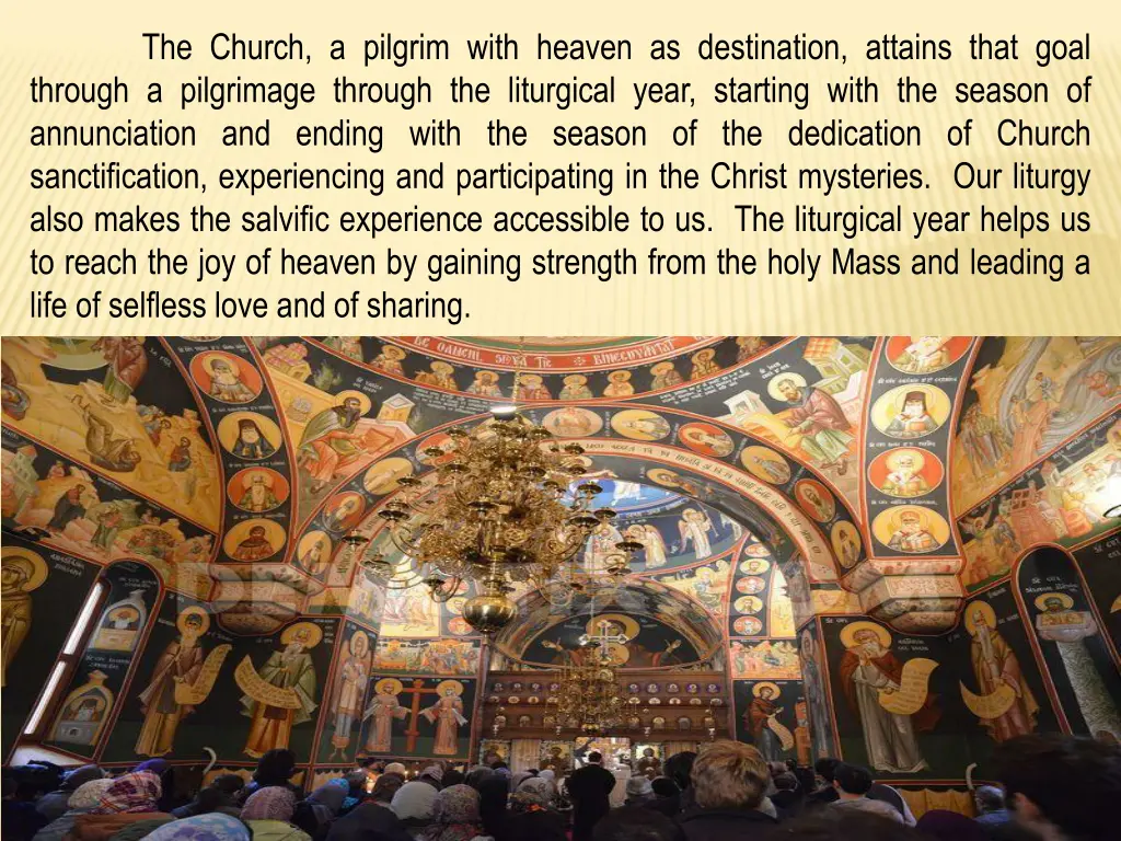 the church a pilgrim with heaven as destination