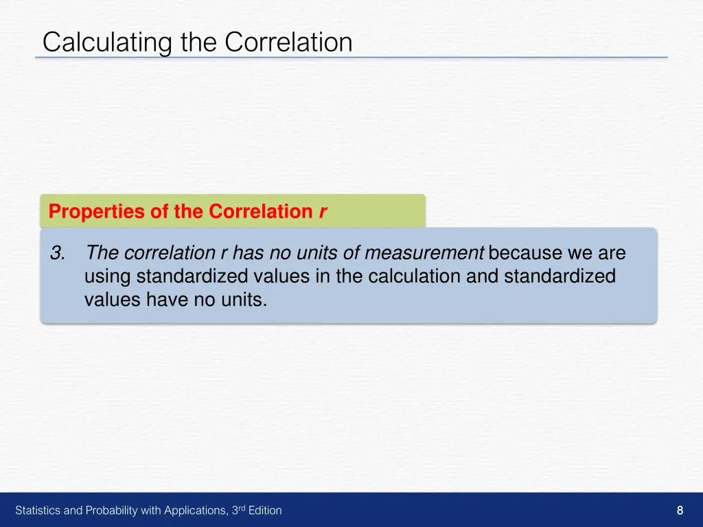 calculating the correlation 2