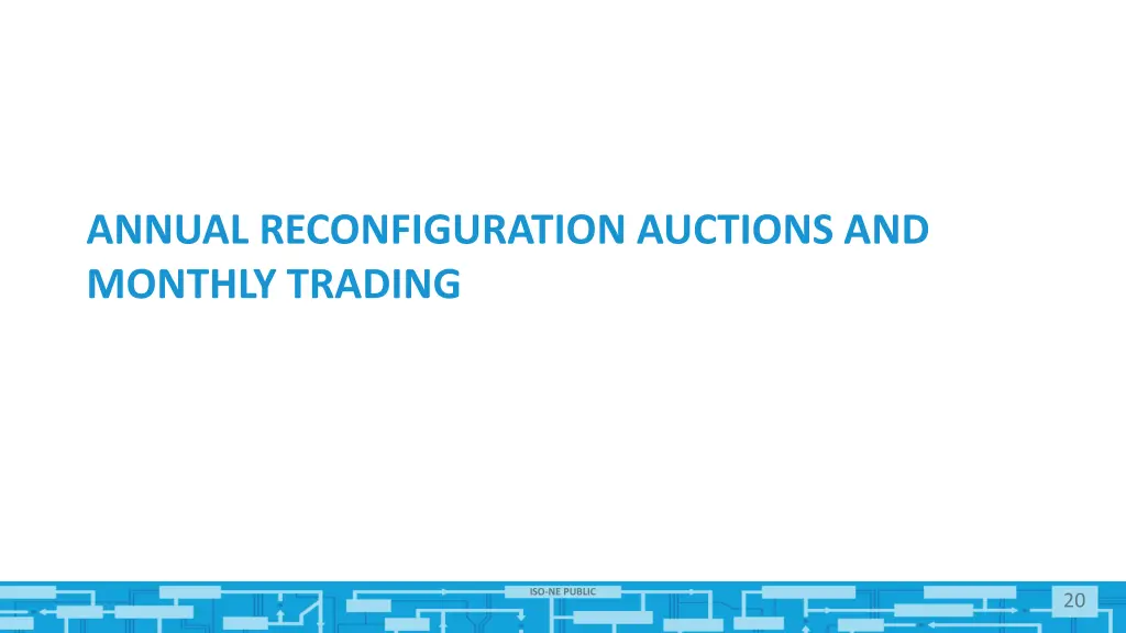 annual reconfiguration auctions and monthly