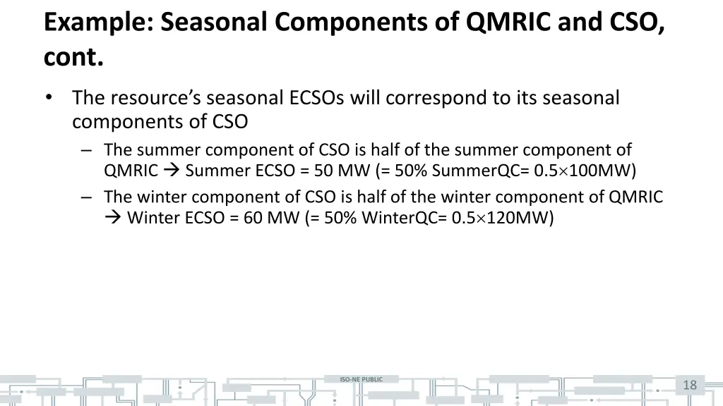 example seasonal components of qmric and cso cont 1