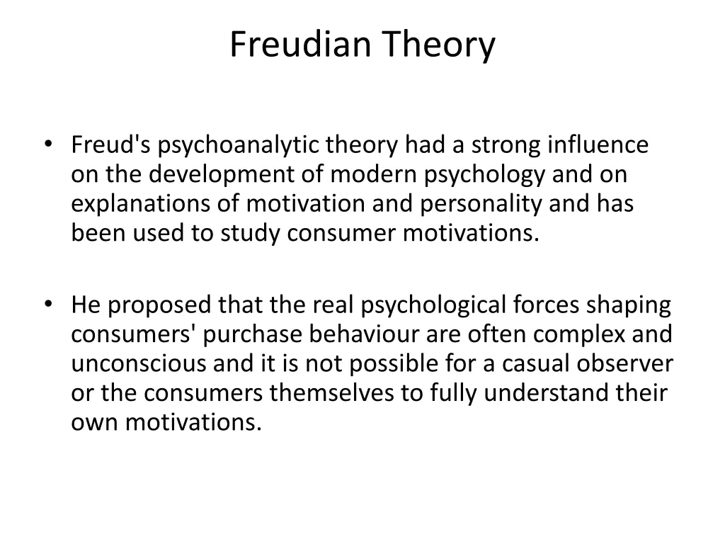 freudian theory