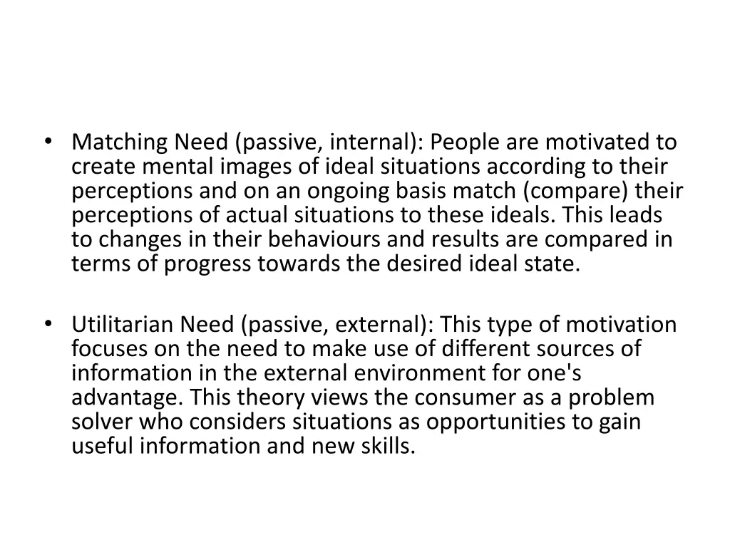 matching need passive internal people