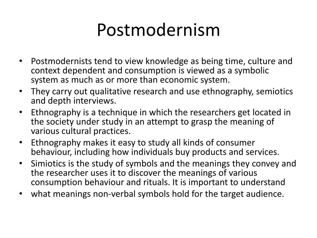 postmodernism