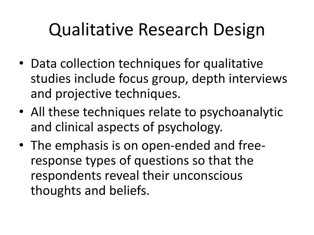 qualitative research design