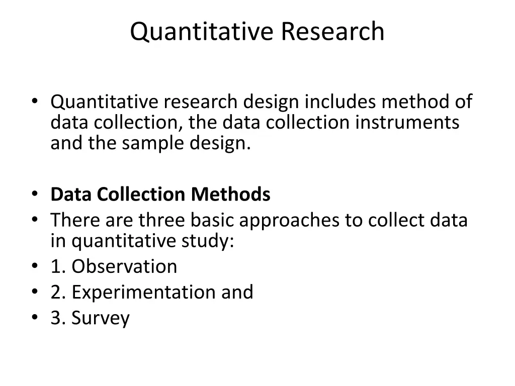 quantitative research