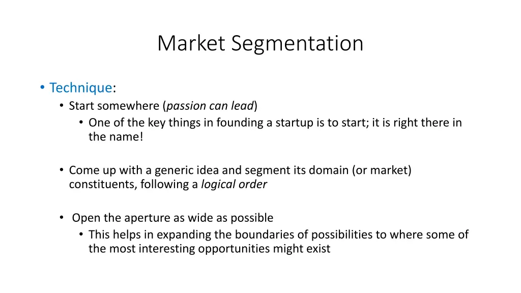 market segmentation 1