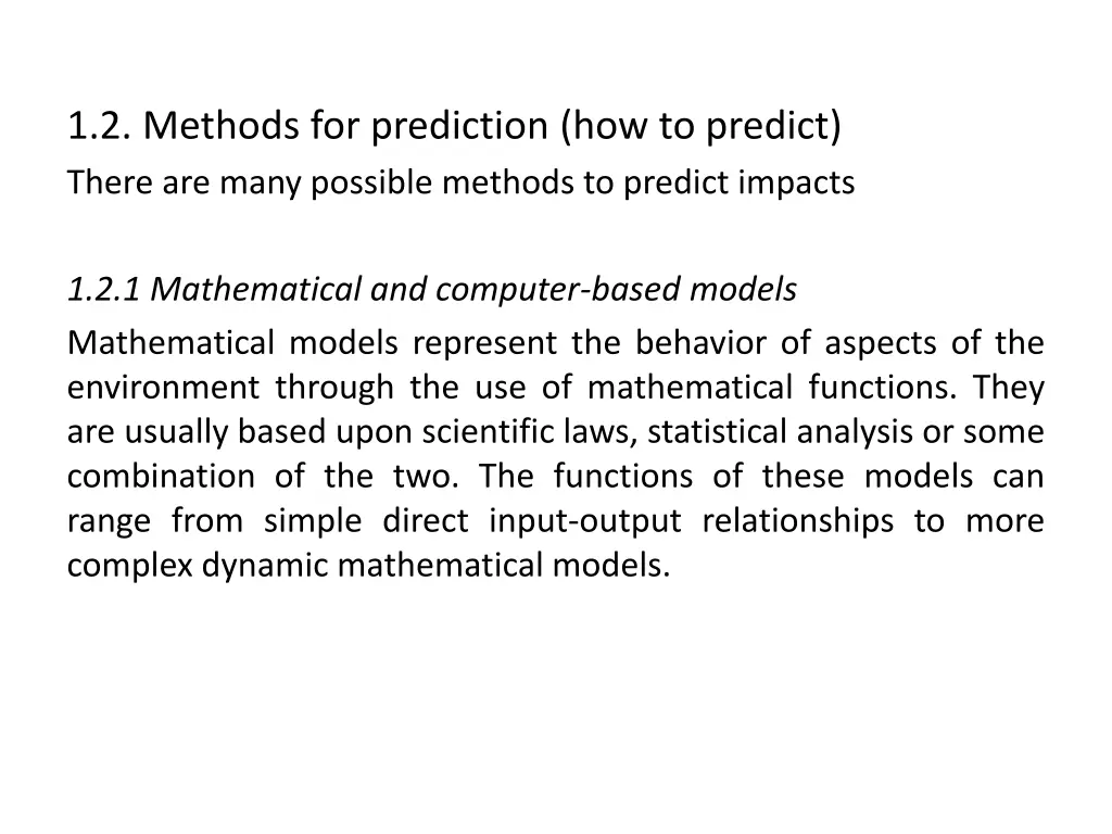 1 2 methods for prediction how to predict there