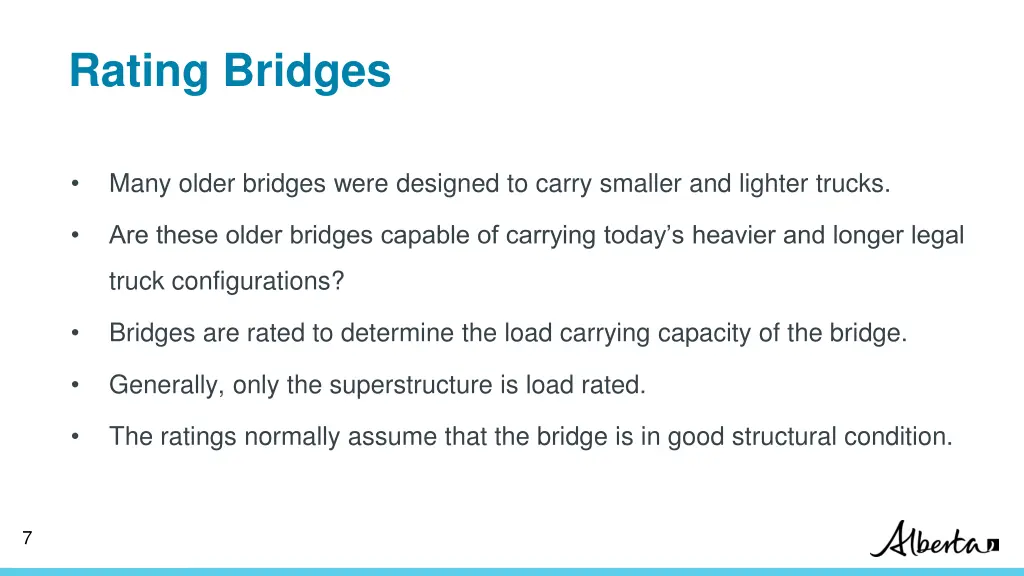 rating bridges