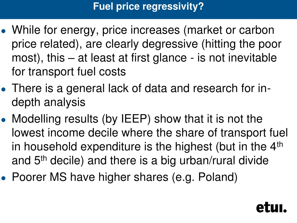 fuel price regressivity