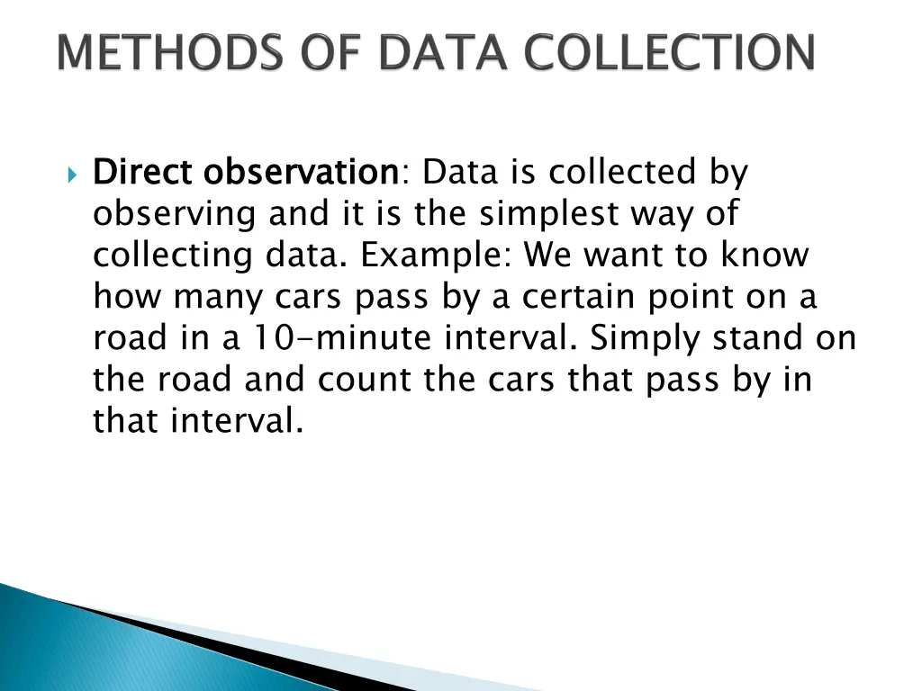 direct observation observing