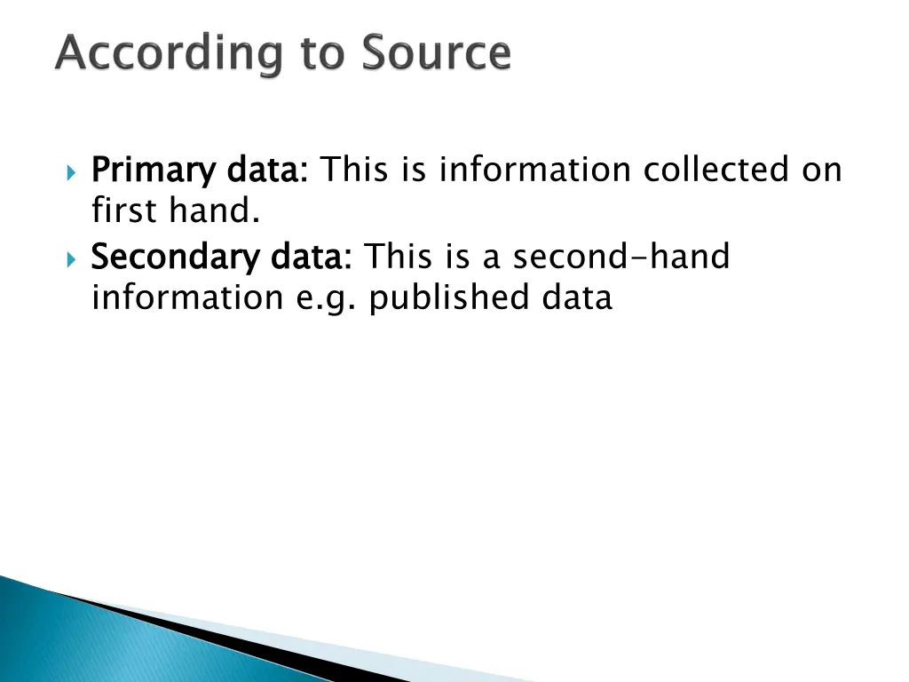 primary data first hand secondary data