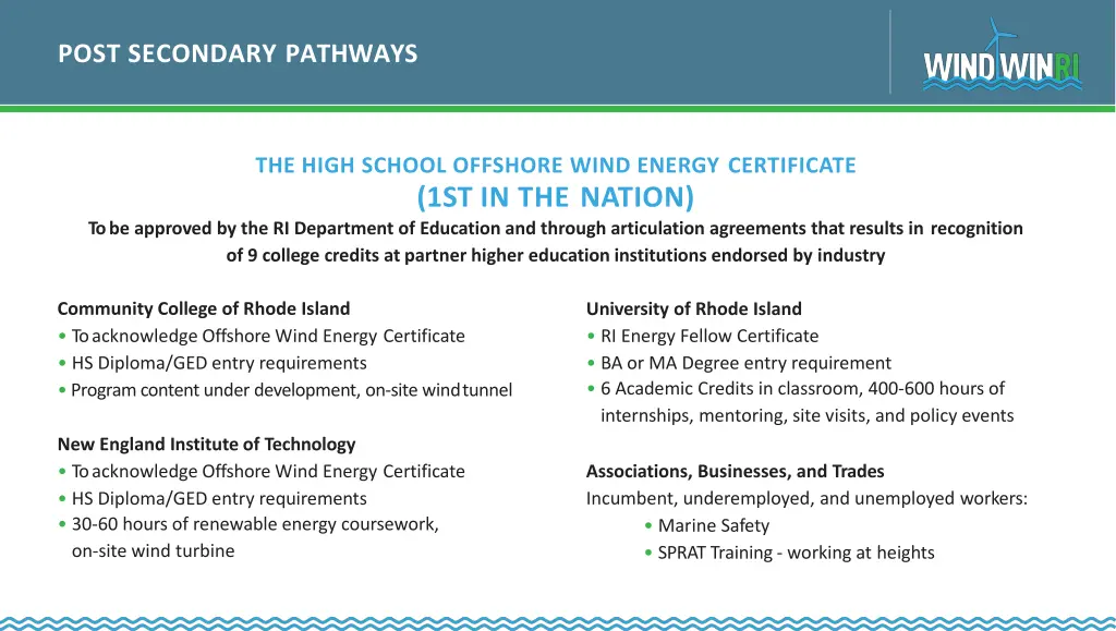 post secondary pathways