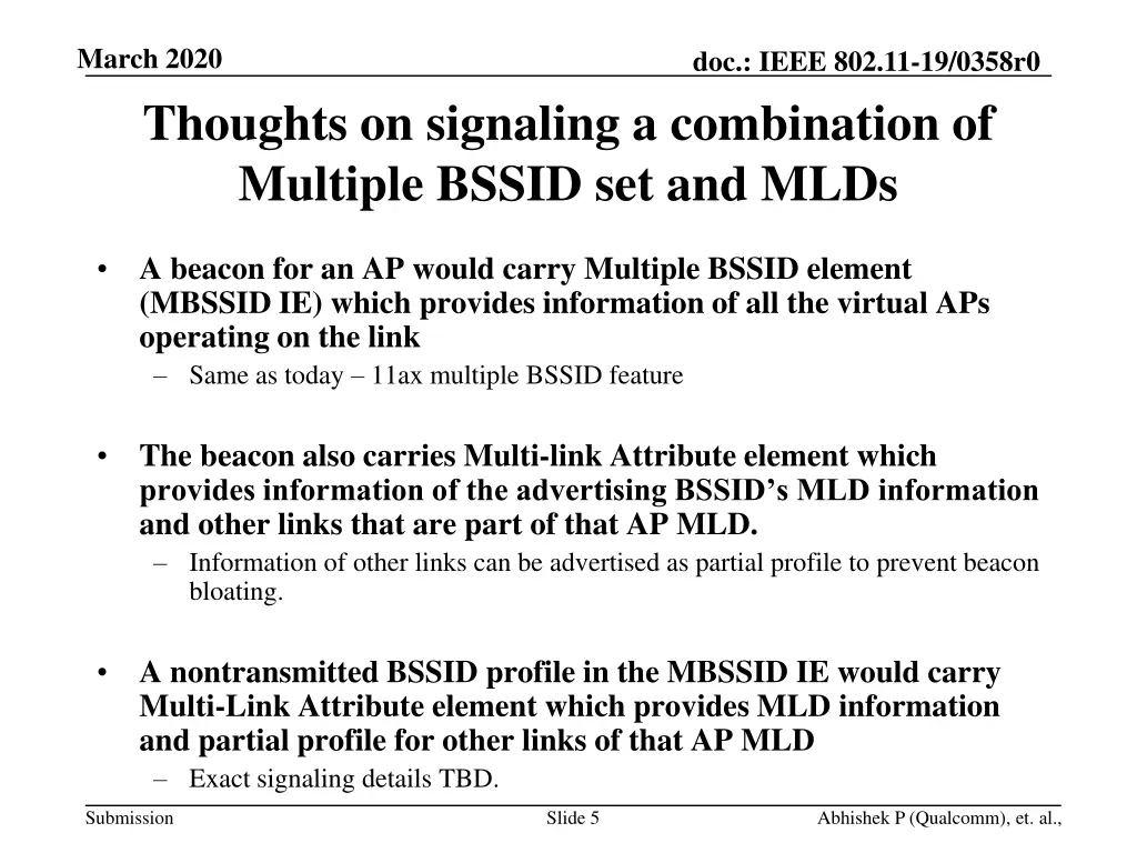 march 2020 thoughts on signaling a combination