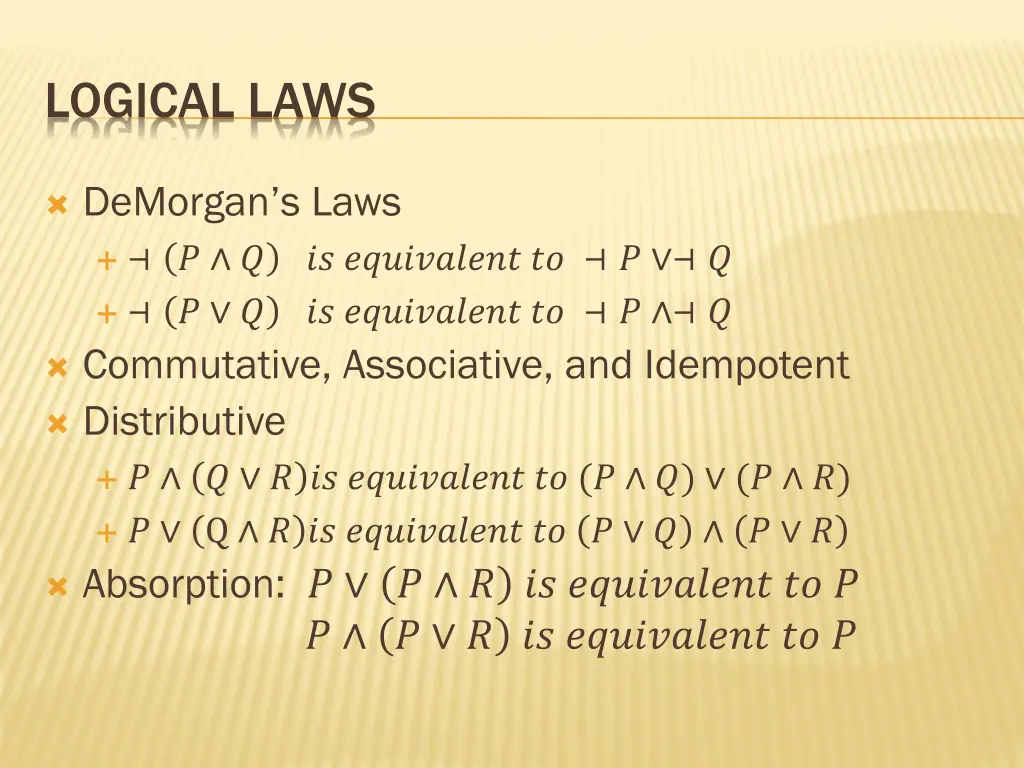 logical laws