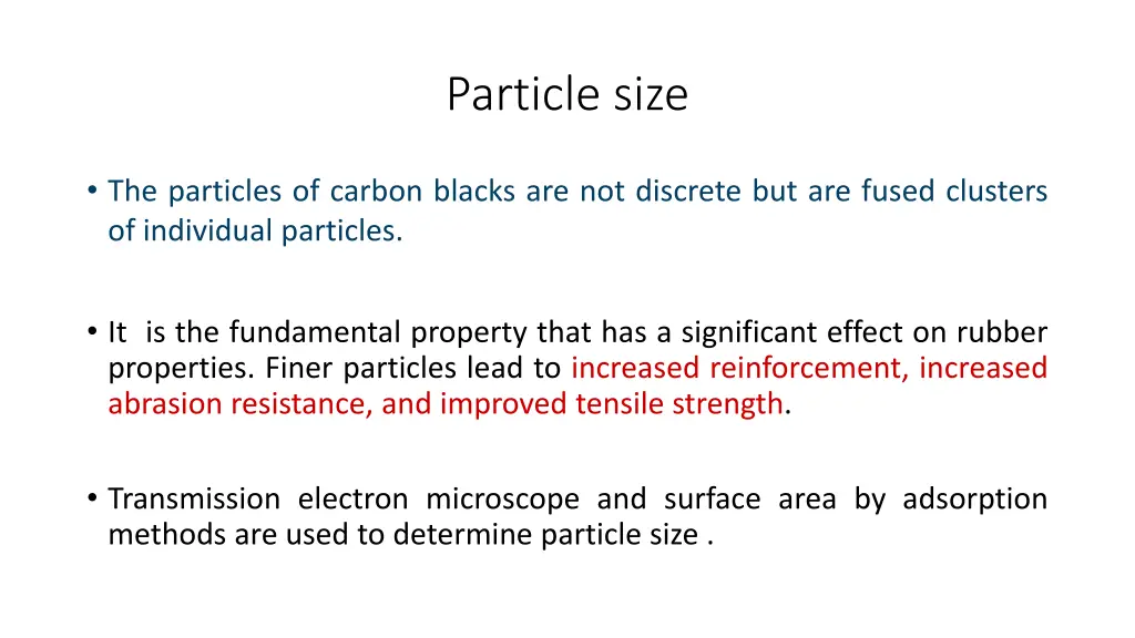 particle size