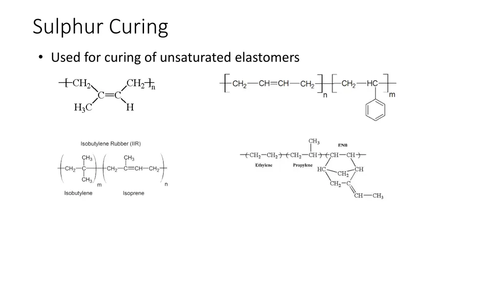 sulphur curing