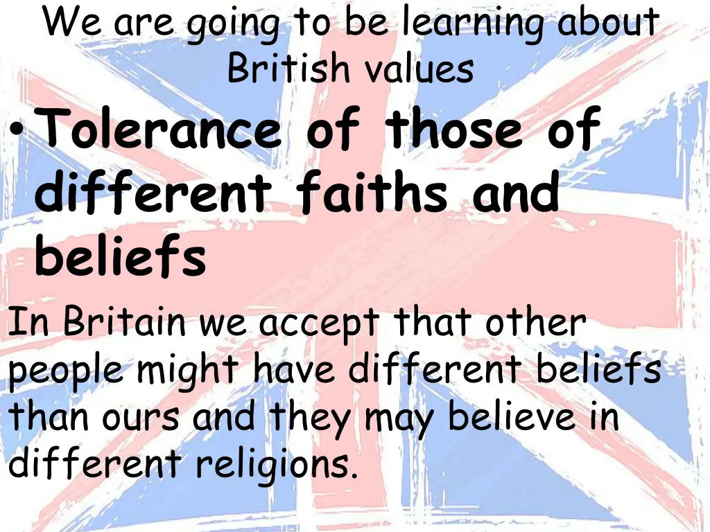 we are going to be learning about british values 5