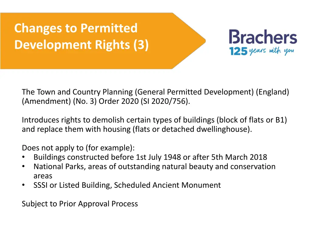 changes to permitted development rights 3