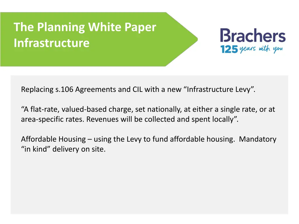 the planning white paper infrastructure