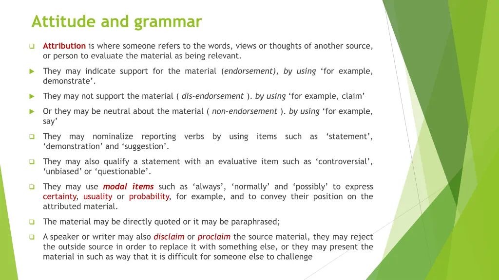 attitude and grammar 4