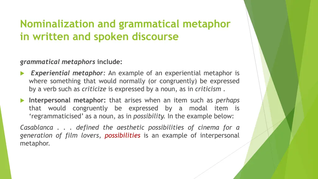 nominalization and grammatical metaphor 3