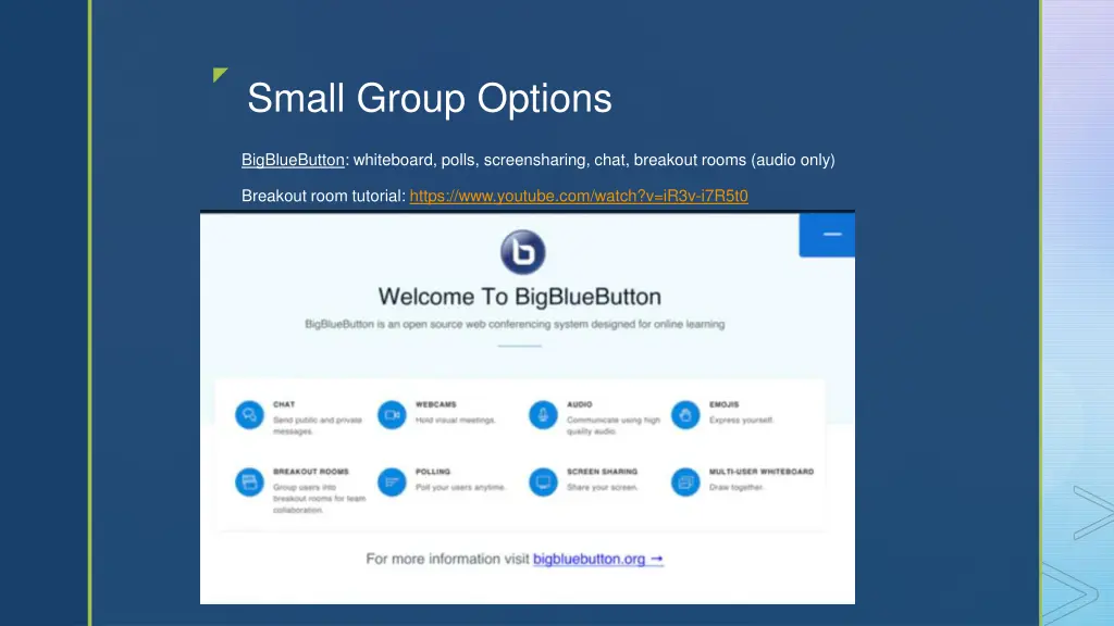 small group options 1