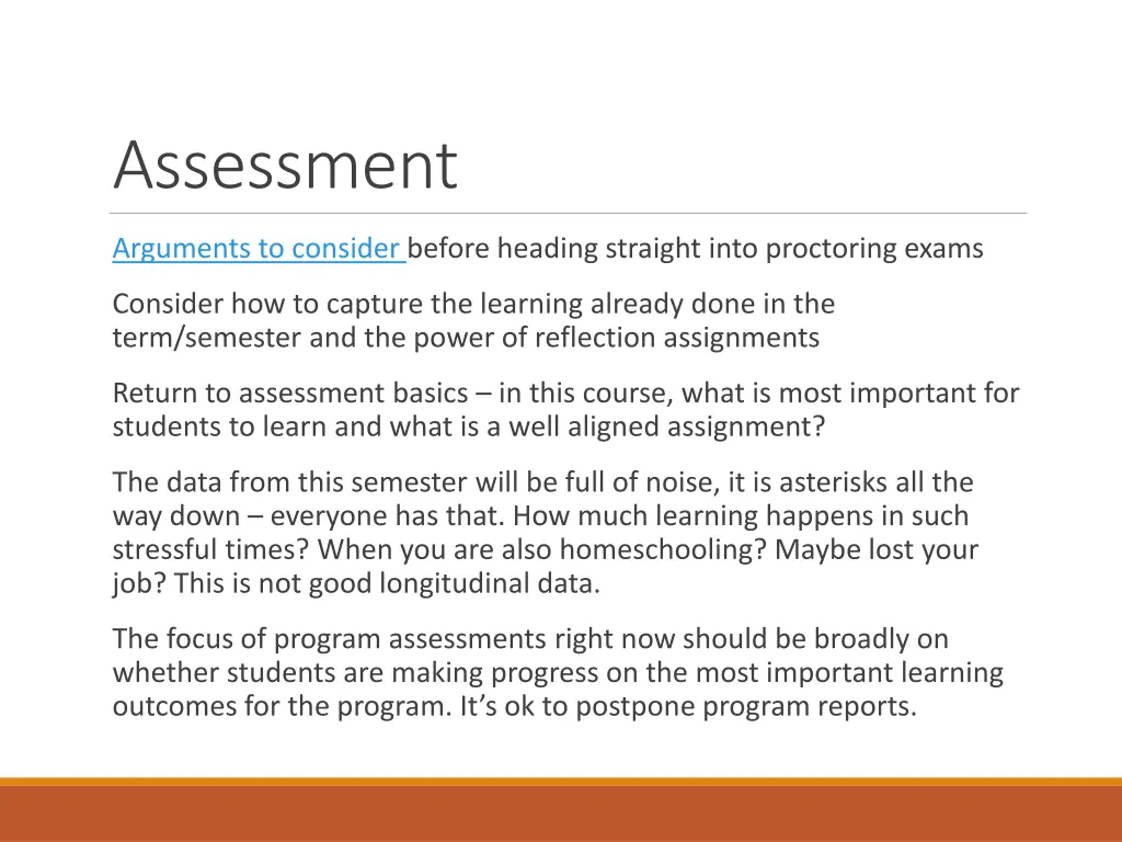 assessment