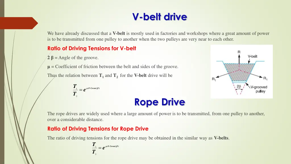 v belt drive