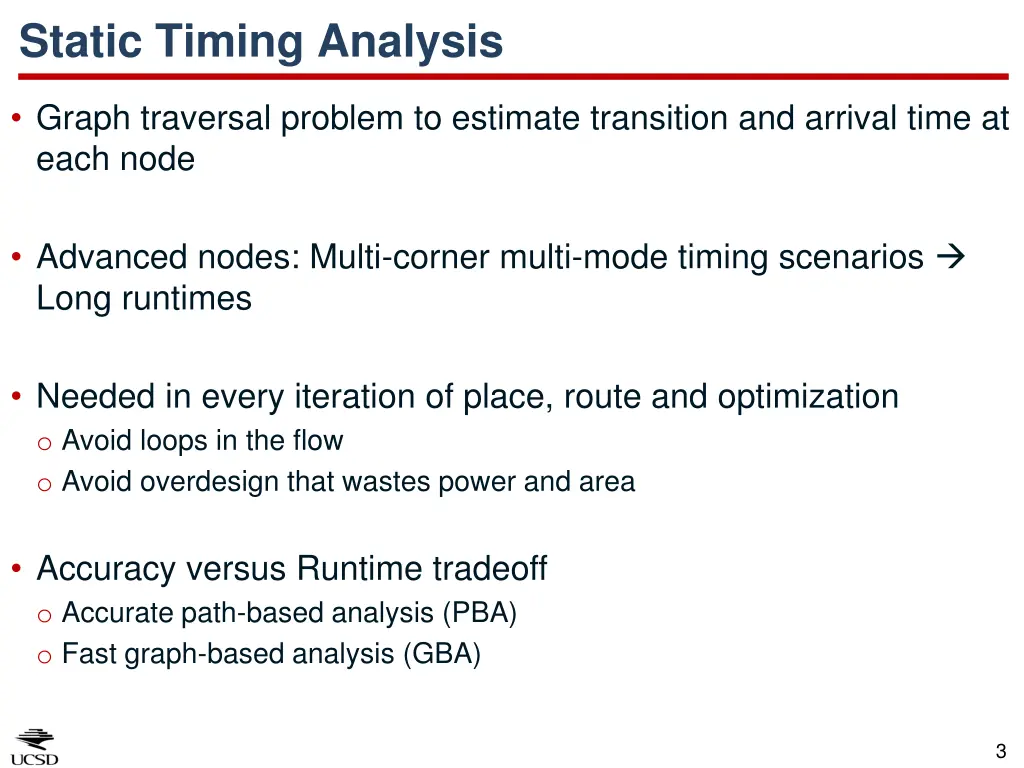 static timing analysis