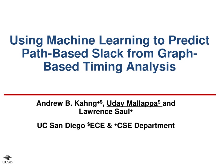 using machine learning to predict path based