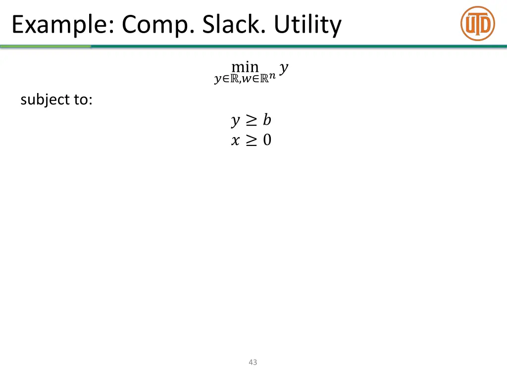 example comp slack utility