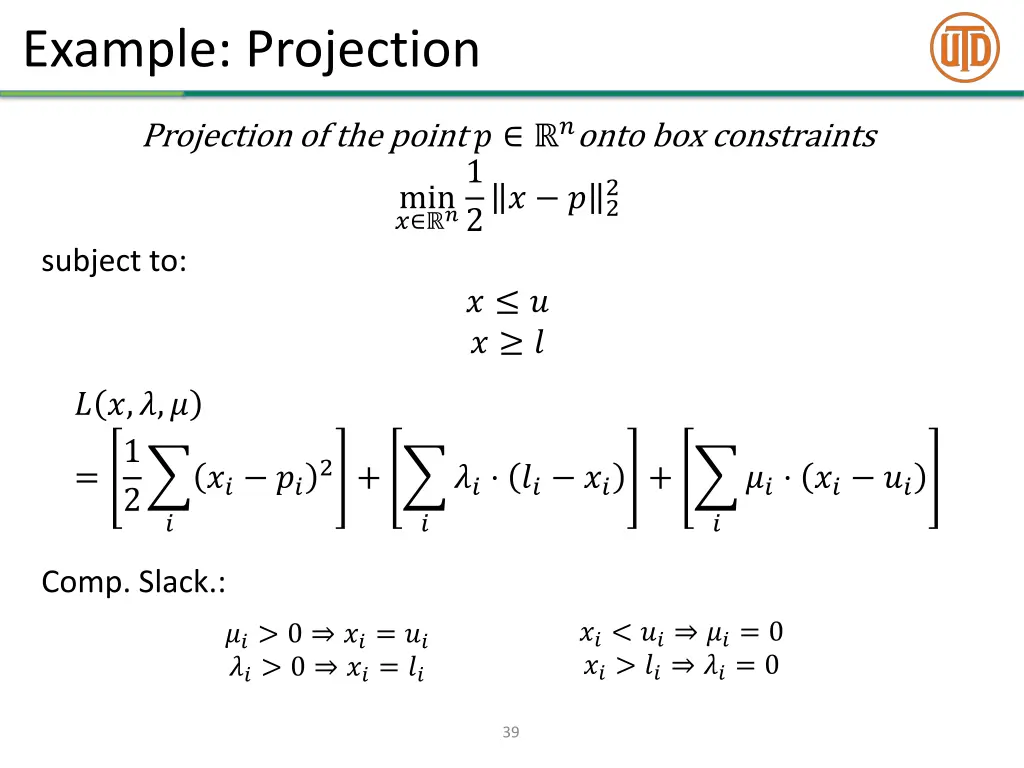 example projection 10