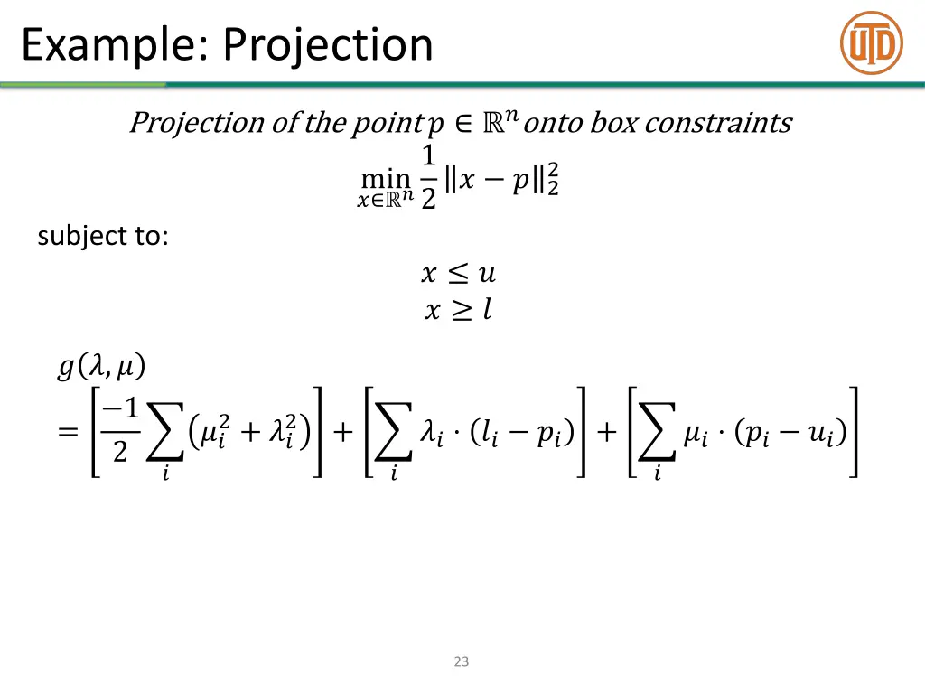 example projection 5