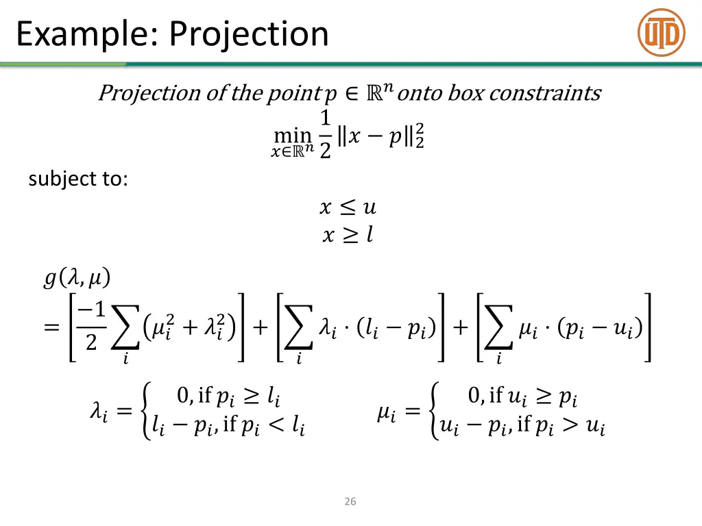 example projection 8