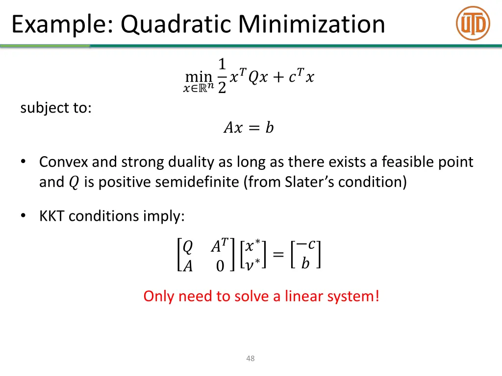 example quadratic minimization 1