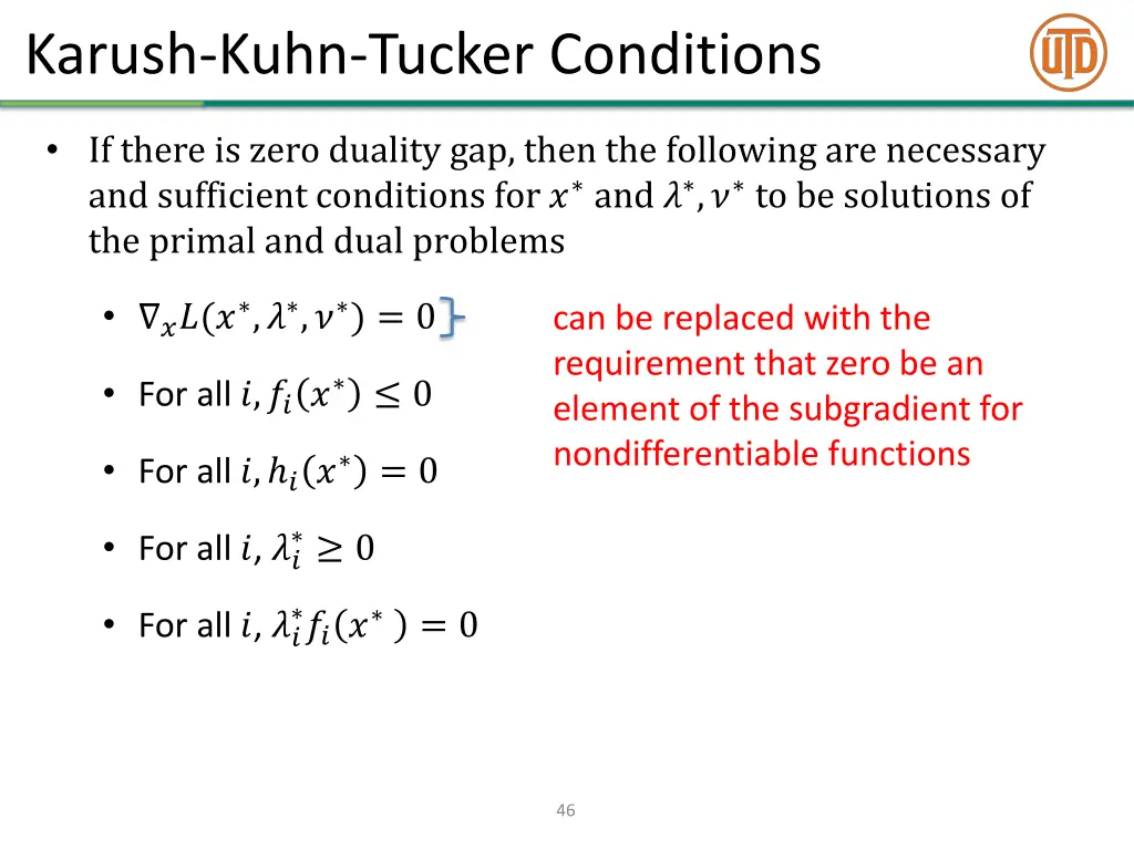 karush kuhn tucker conditions 1