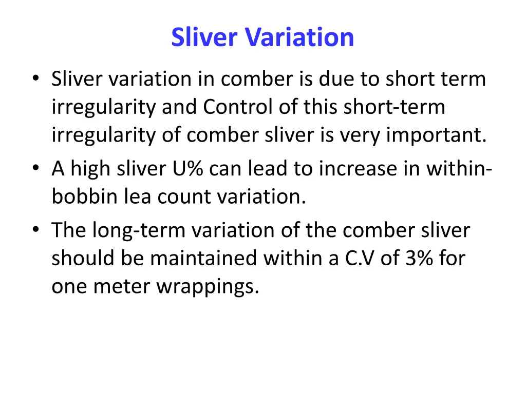 sliver variation