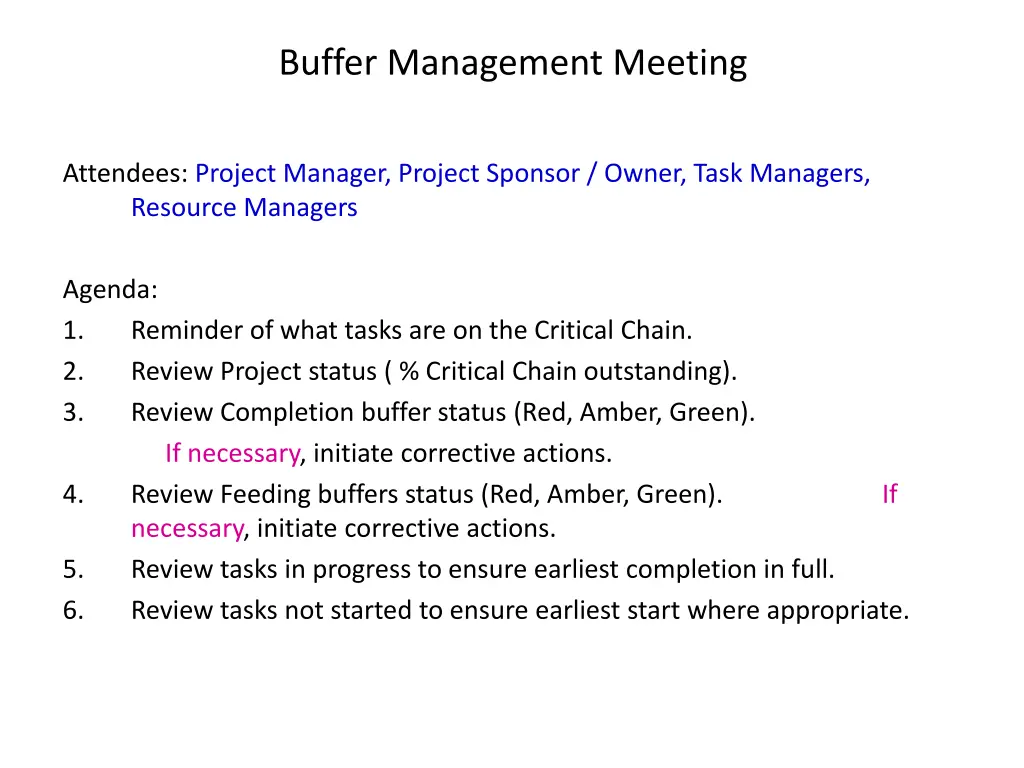 buffer management meeting