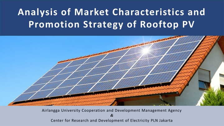 analysis of market characteristics and promotion