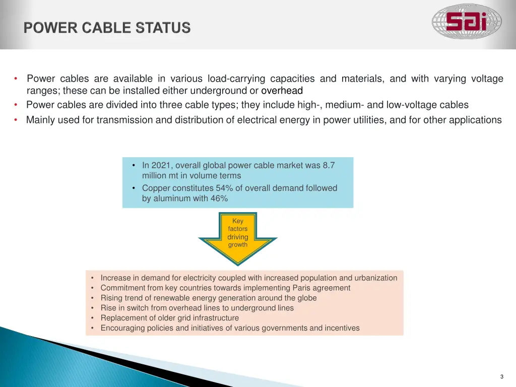 power cables are available in various load