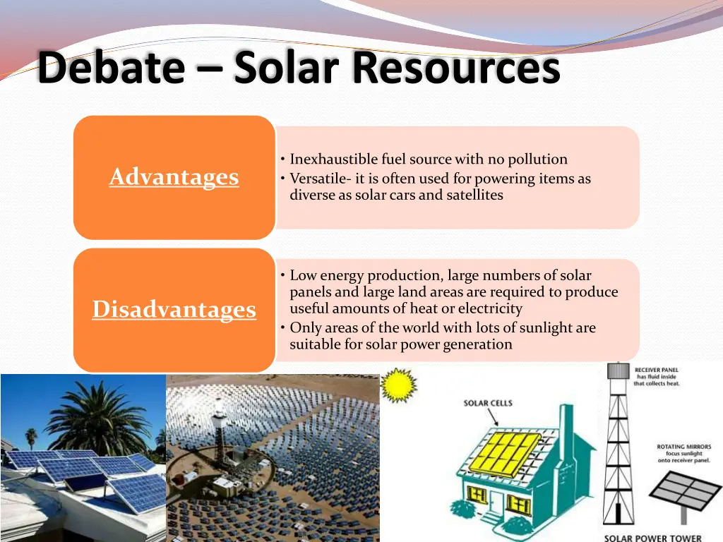 debate solar resources