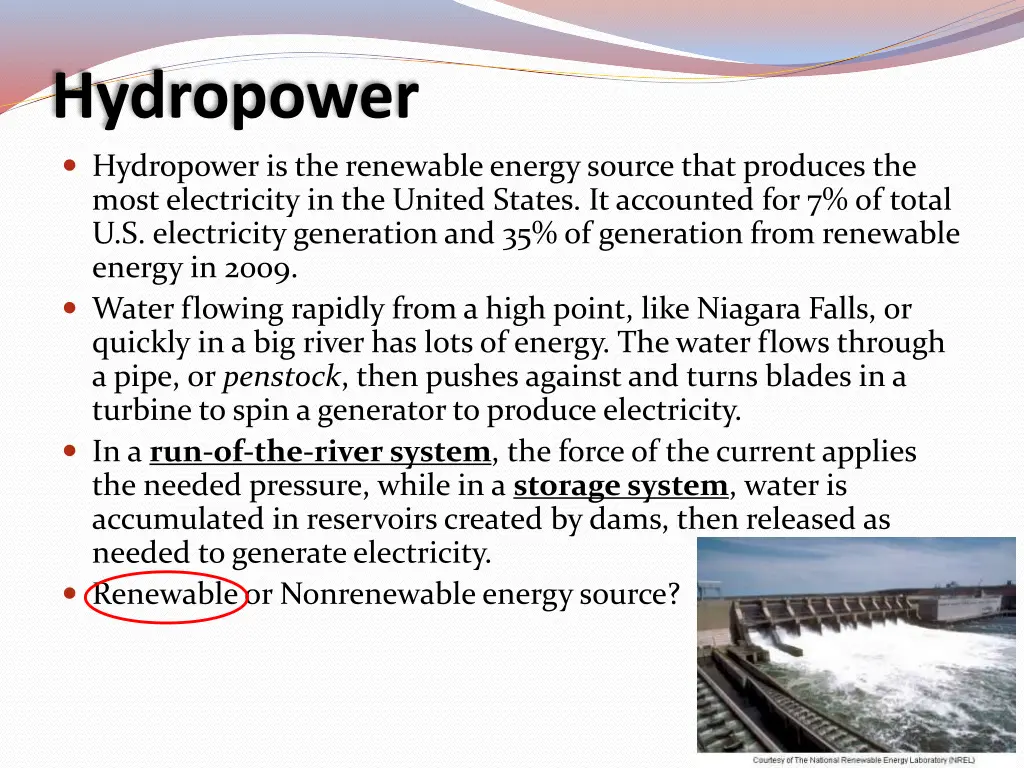 hydropower