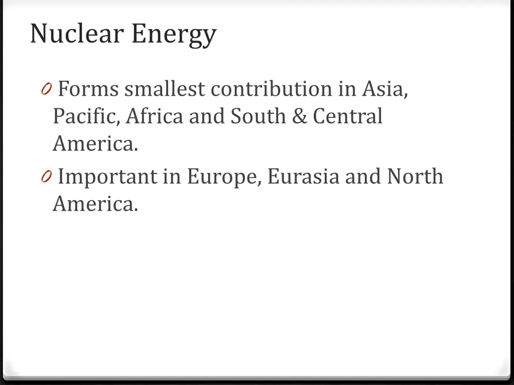 nuclear energy