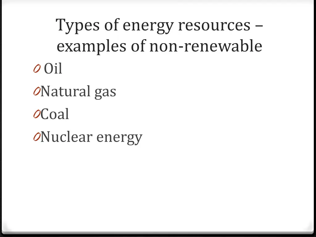 types of energy resources examples