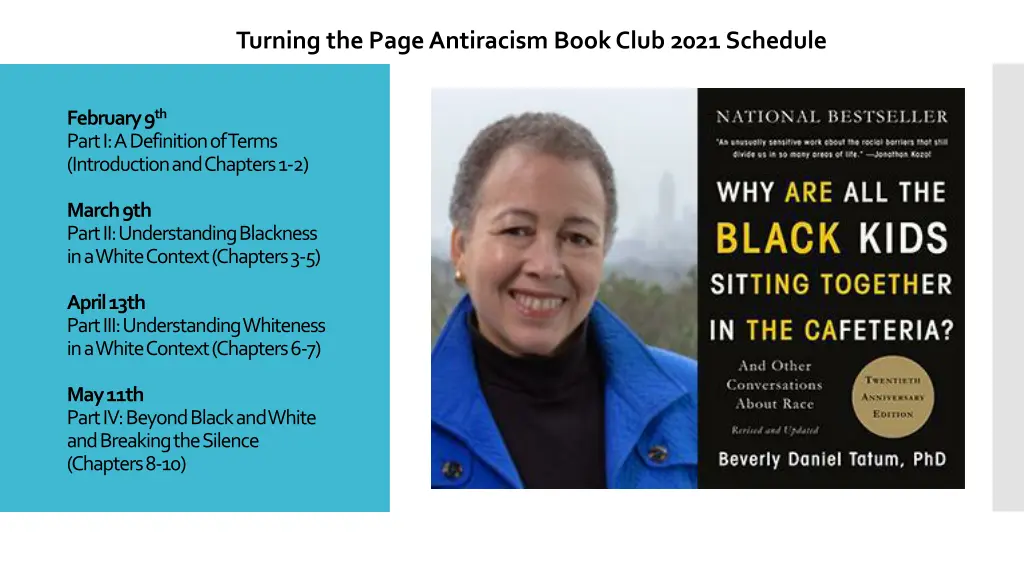 turning the page antiracism book club 2021